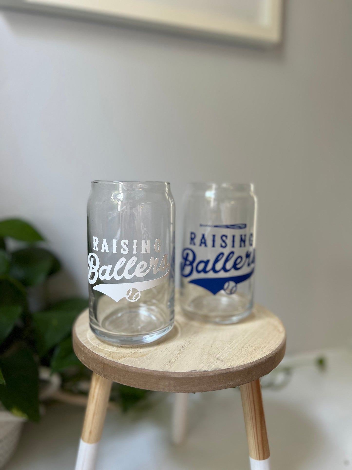 Raising Ballers Glass (BLUE 16oz)