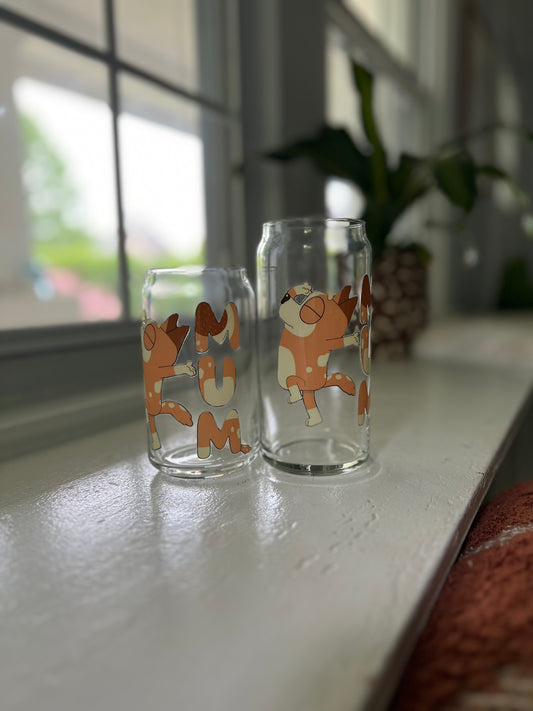 Mum Dance Glass