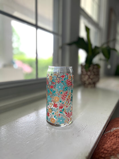 Spring Floral (Two-Sided) Glass